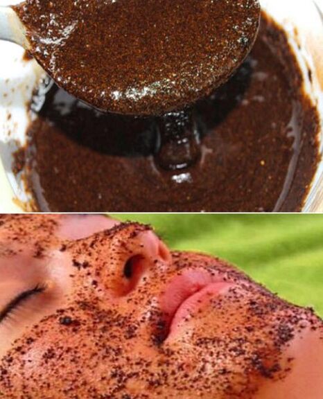 Маска за маска с греди за кафе